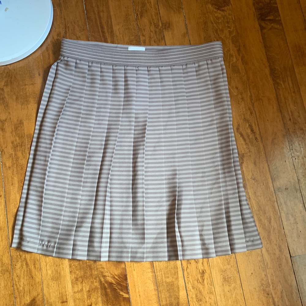 Reiss side zip striped pleated mini. NWOT. Retail 250